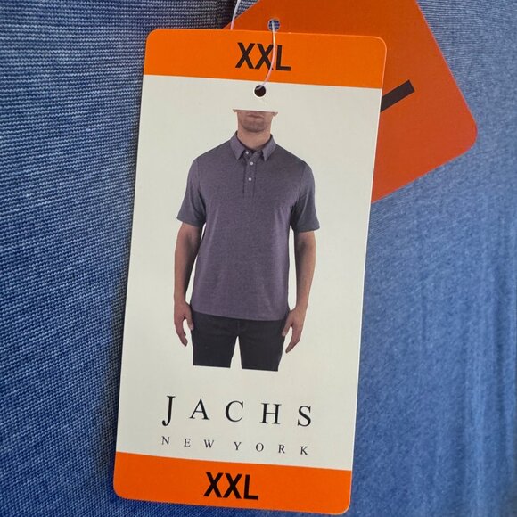 Mens Polo Shirt XXL Blue Jachs New York Pima Cotton Pull Over 2XL - Picture 4 of 9